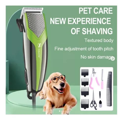 Set Máquina Cortadora De Pelo Lima Cortauñas Para Mascotas