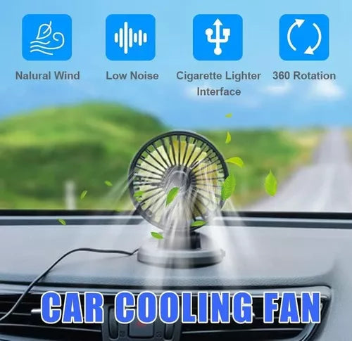 Ventilador Auto Interior 360° Ventilador Portátil 12v