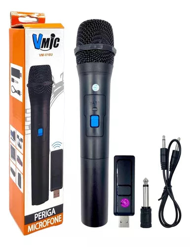 Micrófono Karaoke Inalámbrico Unidireccional Usb Vm-v16u