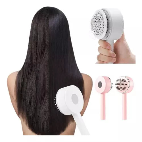 Cepillo Peine Masajeador C/ Cojín D/aire 3d Cepillo De Pelo Color Rosa