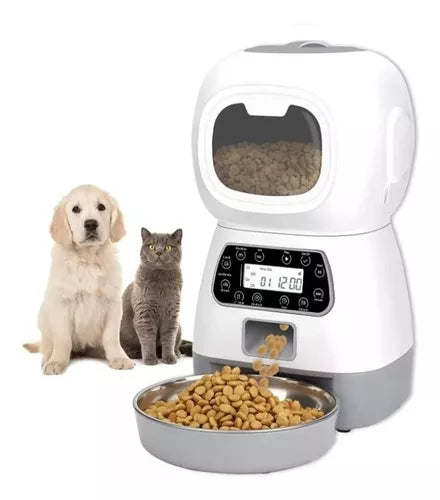 Comedero Automático Dispensador Comida Mascotas Programable