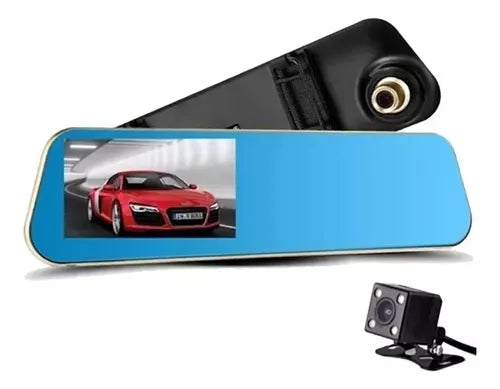 Cámara Espejo Retrovisor Dual Dvr Hd 1080p Frontal Y Trasera