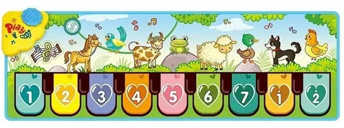 Alfombrilla Piano Musical Para Niños Animales Juego Musical