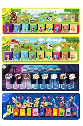 Alfombrilla Piano Musical Para Niños Animales Juego Musical