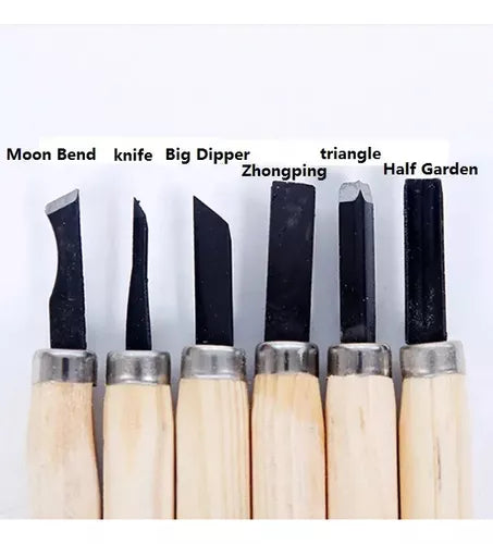 Kit De Cinceles Para Tallar Madera
