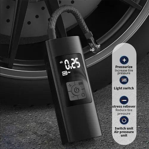 Compresor De Aire Portátil Mini Inflador Inteligente De Auto