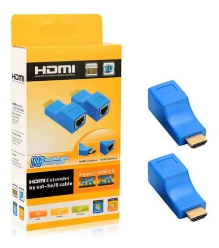 Extensor Adaptador Hdmi Cat 5e/6 Cable Rj45 30 Metros 4k-2k