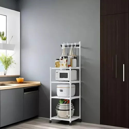 Estante Rack 4 Niveles Multifuncional Cocina Baño