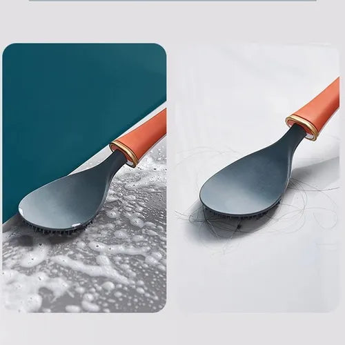 Escobilla Baño Cepillo Para Inodoro De Silicona Para Pared