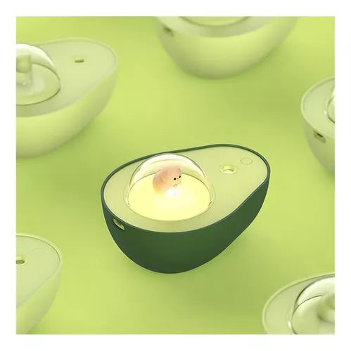 Humidificador Aire C/luz Nocturna Multicolor Aguacate Niebla Color Verde oscuro
