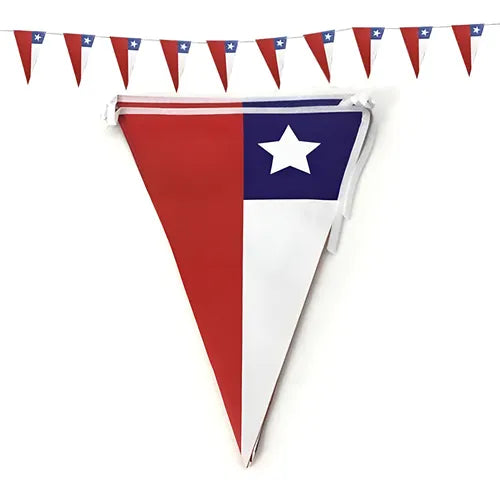 Banderines Decorativos Guirnaldas De Tela Chile 4.0 Metros