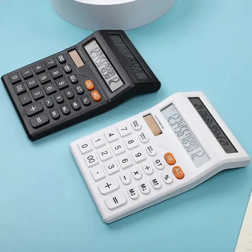 Calculadora 2 Pantallas 12 Dígitos Visor Solar Ct-8588-120