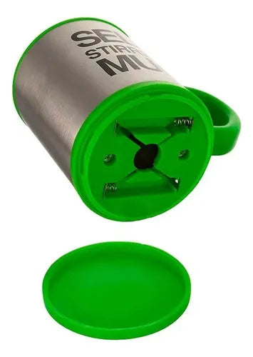 Vaso Taza Café Agitador Eléctrico Mugs Mezclador Color Verde Self Stirring Mug