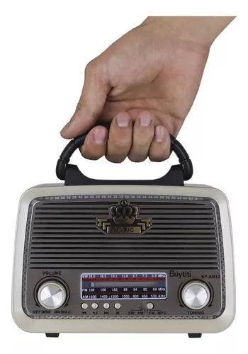 Radio Portátil Recargable Am Fm Sw Usb Tf Mp3 Irm-09027
