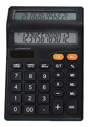Calculadora 2 Pantallas 12 Dígitos Visor Solar Ct-8588-120