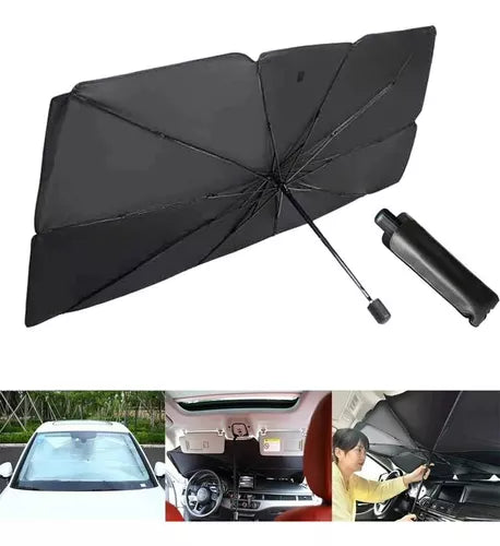 Parasol Plegable En Forma De Paraguas Para Coche