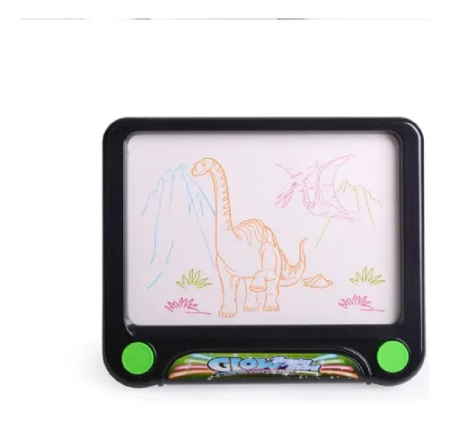 Pizarra 3d Led Luminosa Mágica Glow Para Niños Plumones Neón Color Negro