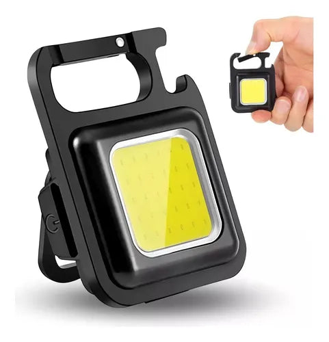 Mini llavero de emergencia con abridor de linterna táctica LED