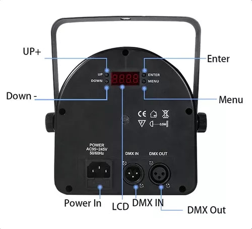 Bola Mágica Cristal Puntos Láser Led 2 En 1 + Control Remoto
