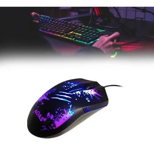 Set Gamer Con Mouse Pad / Audífonos / Teclado Y Mouse Gamer