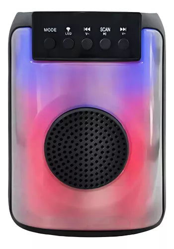 Parlante Inalámbrico Rgb Rl-321 Con Bluetooh Color Negro