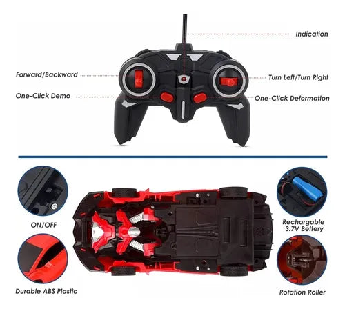 Auto Robot Transformers Juguete A Control Remoto