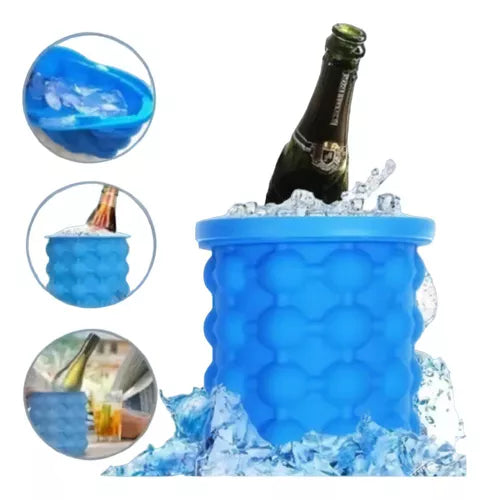 Cubeta Para Hacer Hielo Silicona Contenedor
