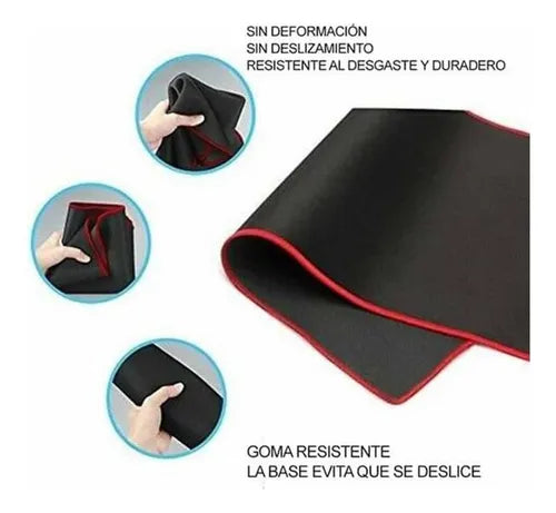 Mouse Pad Gamer Xl Para Pc Antideslizante Alfombrilla Cosida