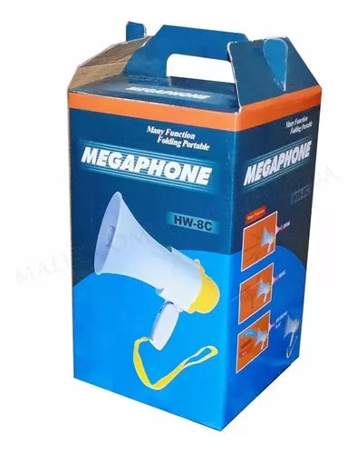 Megáfono De Mano Hw-8c 15 W Megaphone 200mts Alcance Graba