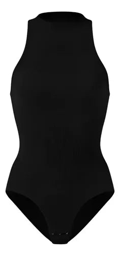 Body Con Cuello Alto Para Mujer Sin Mangas Ajustado