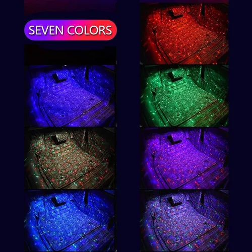Luces De La Atmósfera De Interior De Auto 7 Colores
