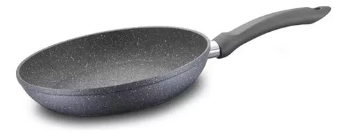 Sartén Redondo Recubierto De Granito Gris Oscuro