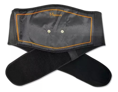 Cinturón Moldeador Inteligente Ems Fitness Monlové Ma-859 Color Negro