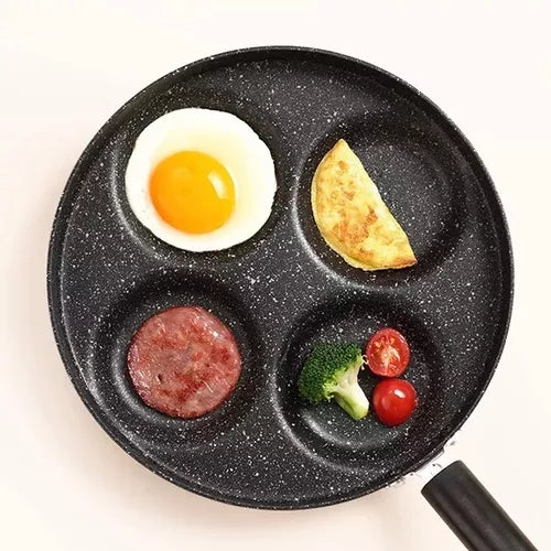 Sartén Antiadherente Para Freír Huevos Pancakes 4 Agujeros