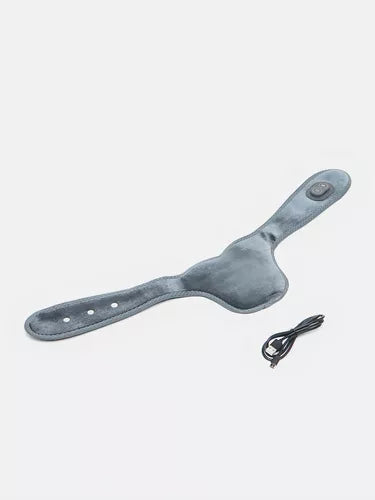 Almohadilla Térmica Con Vibración Para Cuello Masajeador Color Gris Oscuro