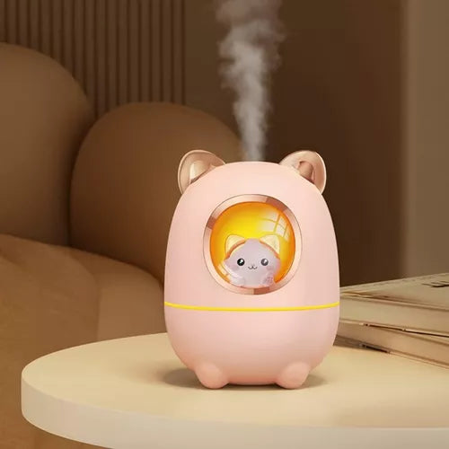 Mini Humidificador Ultrasónico Capsula Espacial Gatito 200ml