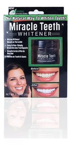 Blanqueador Dental Natural Polvo Carbón