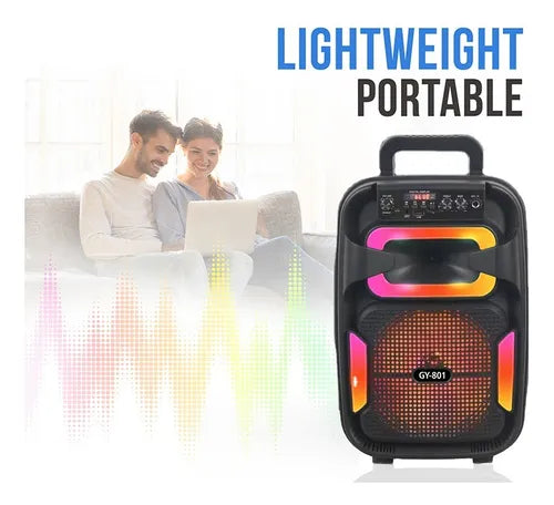 Parlante Altavoz Karaoke + Micrófono Bocina Gy-801