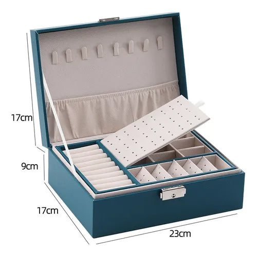 Joyero Caja De Almacenamiento De Joyas Con Cerradura