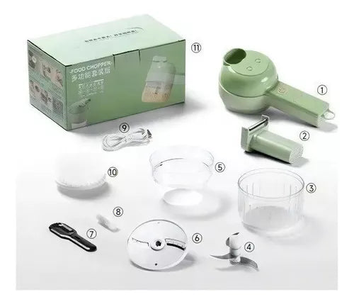 Juego Cortador De Verduras De Mano Eléctrico