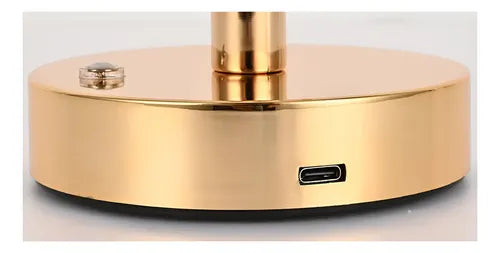 Lámpara De Mesa Decorativa Lujosa Usb Acrílico En Espiral
