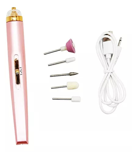 Pulidor Esmeril Torno Manicura Pedicura Inalámbrico Usb