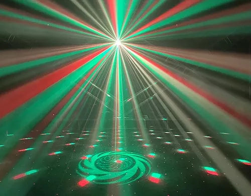 Bola Mágica Cristal Puntos Láser Led 2 En 1 + Control Remoto