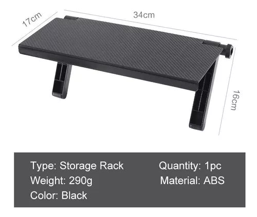 Estante Superior Para Pantallas Tv O Pc Ajustable Repisa Color Negro