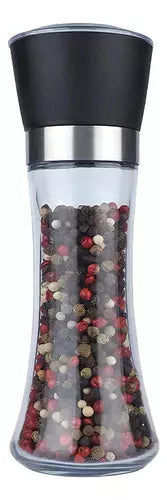 Molinillo Pimentero Moledor Especias Salero Ajustable Color Transparente