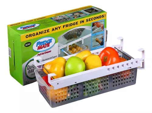 Organizador De Refrigerador Con Riel Deslizamiento Cajón