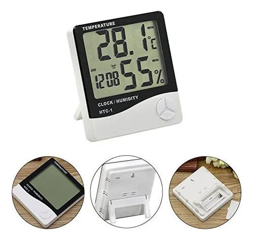 Termo Higrómetro Digital Sensor Temperatura Y Humedad Htc-1