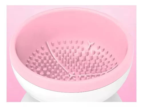 Limpiador De Brochas De Maquillaje Eléctrico Cepillo Brochas Color Blanco