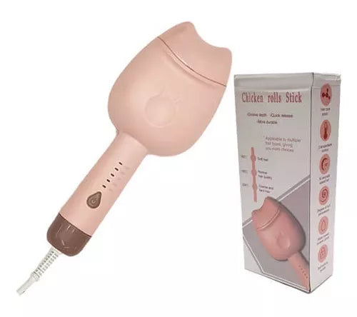 Rizador Ondulador De Pelo En Forma De Patita De Gato Color Rosa