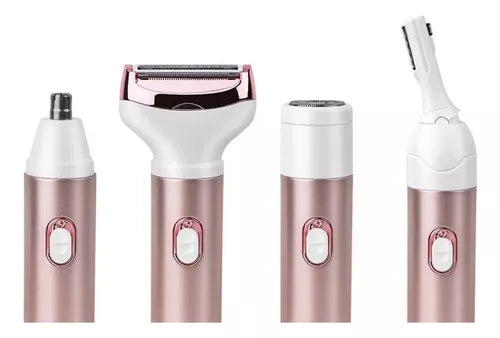 Depiladora Afeitadora Desvelladora Facial Corporal Usb 4en1